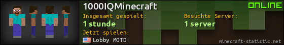 Benutzerleisten 560x90 für 1000IQMinecraft