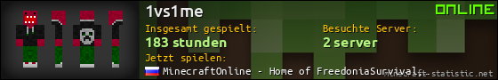 Benutzerleisten 560x90 für 1vs1me