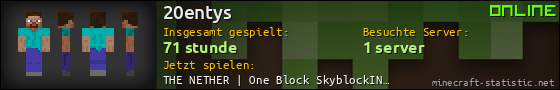 Benutzerleisten 560x90 für 20entys