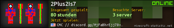 Benutzerleisten 560x90 für 2Plus2Is7