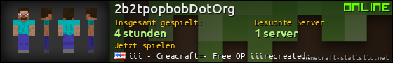 Benutzerleisten 560x90 für 2b2tpopbobDotOrg