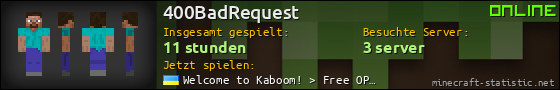 Benutzerleisten 560x90 für 400BadRequest