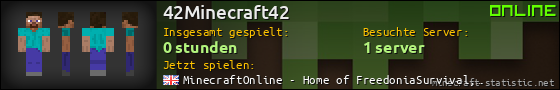 Benutzerleisten 560x90 für 42Minecraft42