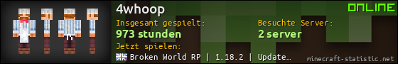 Benutzerleisten 560x90 für 4whoop