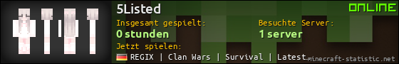 Benutzerleisten 560x90 für 5Listed