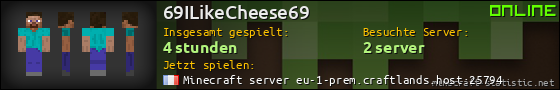 Benutzerleisten 560x90 für 69ILikeCheese69