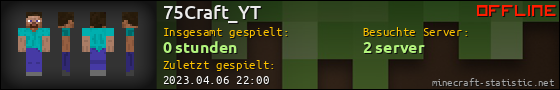 Benutzerleisten 560x90 für 75Craft_YT