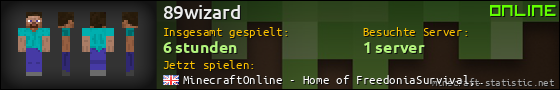 Benutzerleisten 560x90 für 89wizard