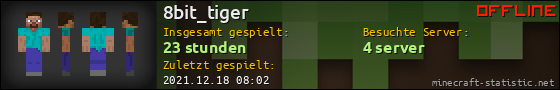 Benutzerleisten 560x90 für 8bit_tiger