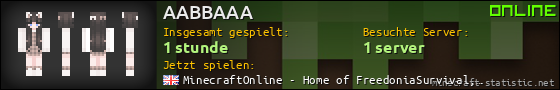Benutzerleisten 560x90 für AABBAAA