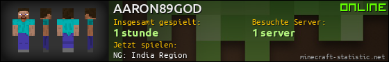 Benutzerleisten 560x90 für AARON89GOD