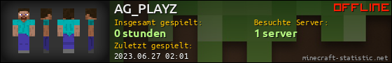 Benutzerleisten 560x90 für AG_PLAYZ