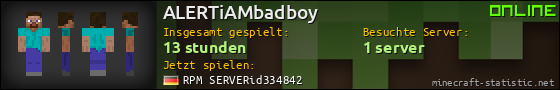 Benutzerleisten 560x90 für ALERTiAMbadboy