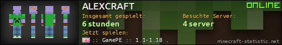 Benutzerleisten 560x90 für ALEXCRAFT