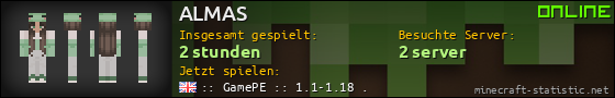 Benutzerleisten 560x90 für ALMAS