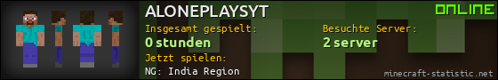 Benutzerleisten 560x90 für ALONEPLAYSYT