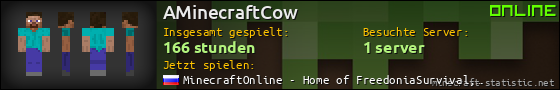 Benutzerleisten 560x90 für AMinecraftCow