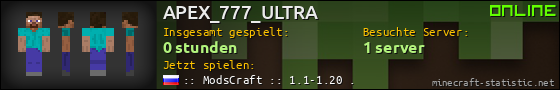 Benutzerleisten 560x90 für APEX_777_ULTRA