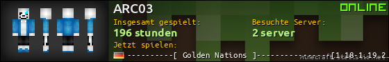 Benutzerleisten 560x90 für ARC03