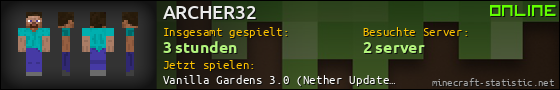 Benutzerleisten 560x90 für ARCHER32