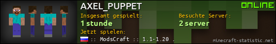 Benutzerleisten 560x90 für AXEL_PUPPET