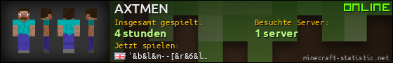 Benutzerleisten 560x90 für AXTMEN