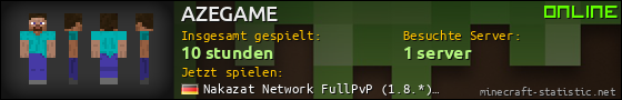 Benutzerleisten 560x90 für AZEGAME