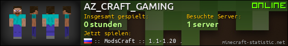 Benutzerleisten 560x90 für AZ_CRAFT_GAMING