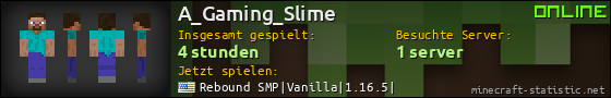 Benutzerleisten 560x90 für A_Gaming_Slime