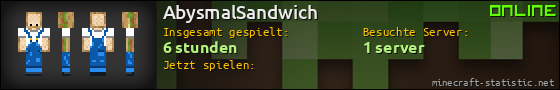 Benutzerleisten 560x90 für AbysmalSandwich