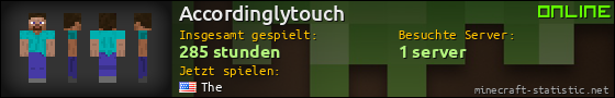 Benutzerleisten 560x90 für Accordinglytouch