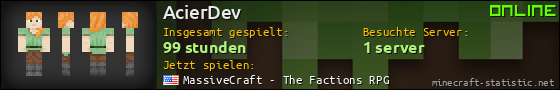 Benutzerleisten 560x90 für AcierDev