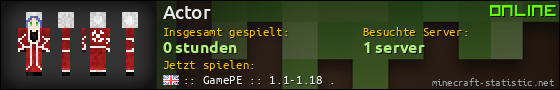 Benutzerleisten 560x90 für Actor