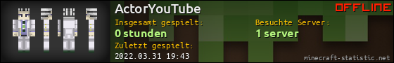 Benutzerleisten 560x90 für ActorYouTube