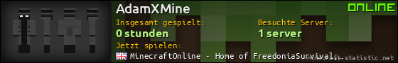 Benutzerleisten 560x90 für AdamXMine