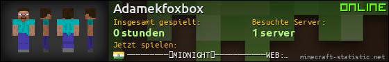 Benutzerleisten 560x90 für Adamekfoxbox