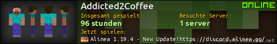 Benutzerleisten 560x90 für Addicted2Coffee