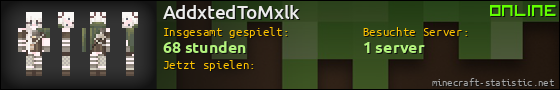 Benutzerleisten 560x90 für AddxtedToMxlk