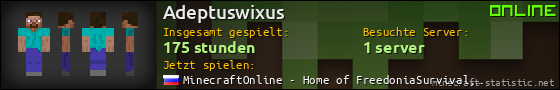 Benutzerleisten 560x90 für Adeptuswixus