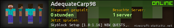 Benutzerleisten 560x90 für AdequateCarp98