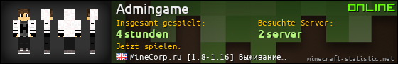 Benutzerleisten 560x90 für Admingame