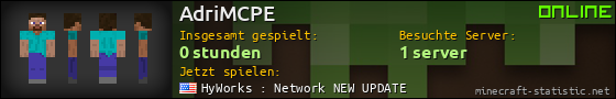 Benutzerleisten 560x90 für AdriMCPE