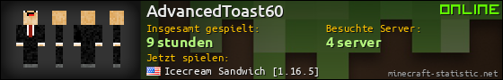 Benutzerleisten 560x90 für AdvancedToast60