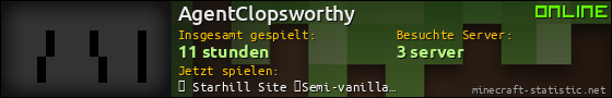 Benutzerleisten 560x90 für AgentClopsworthy