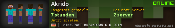 Benutzerleisten 560x90 für Akrido