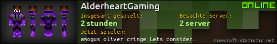 Benutzerleisten 560x90 für AlderheartGaming