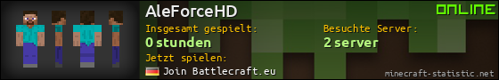 Benutzerleisten 560x90 für AleForceHD