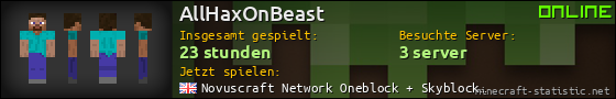 Benutzerleisten 560x90 für AllHaxOnBeast