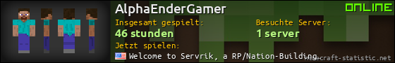 Benutzerleisten 560x90 für AlphaEnderGamer