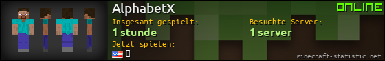 Benutzerleisten 560x90 für AlphabetX